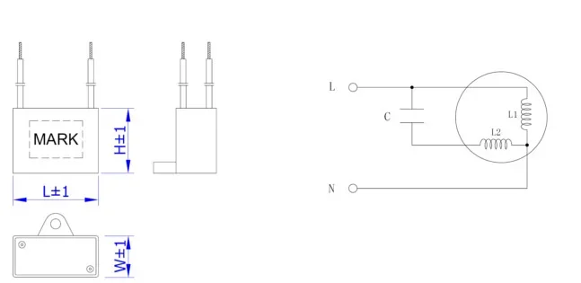 Fan, CBB61, 3.5uf, 450V - detail 8