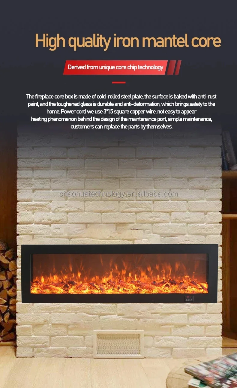 Electric Fireplace, 7-color, LED - detail 8