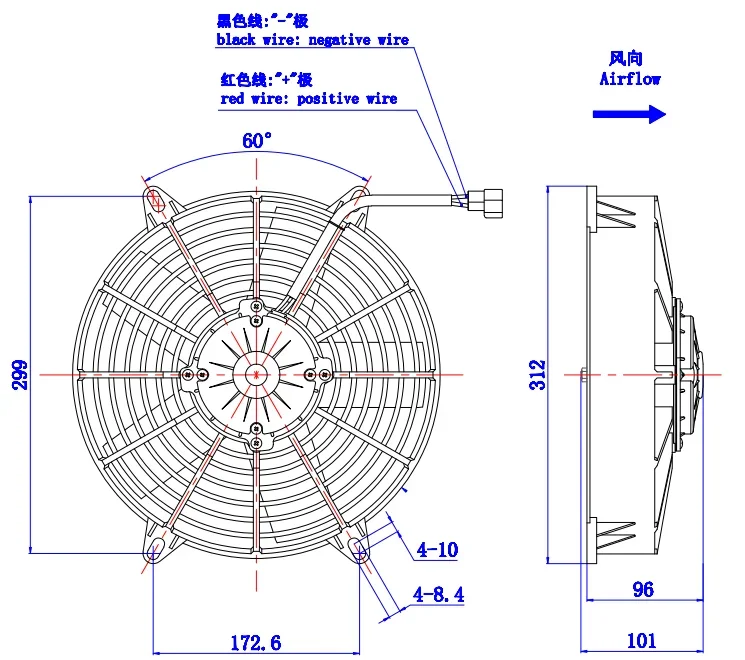 Sales Axial Flow Fan, 12v, 24v, LNF2202SX - detail 2