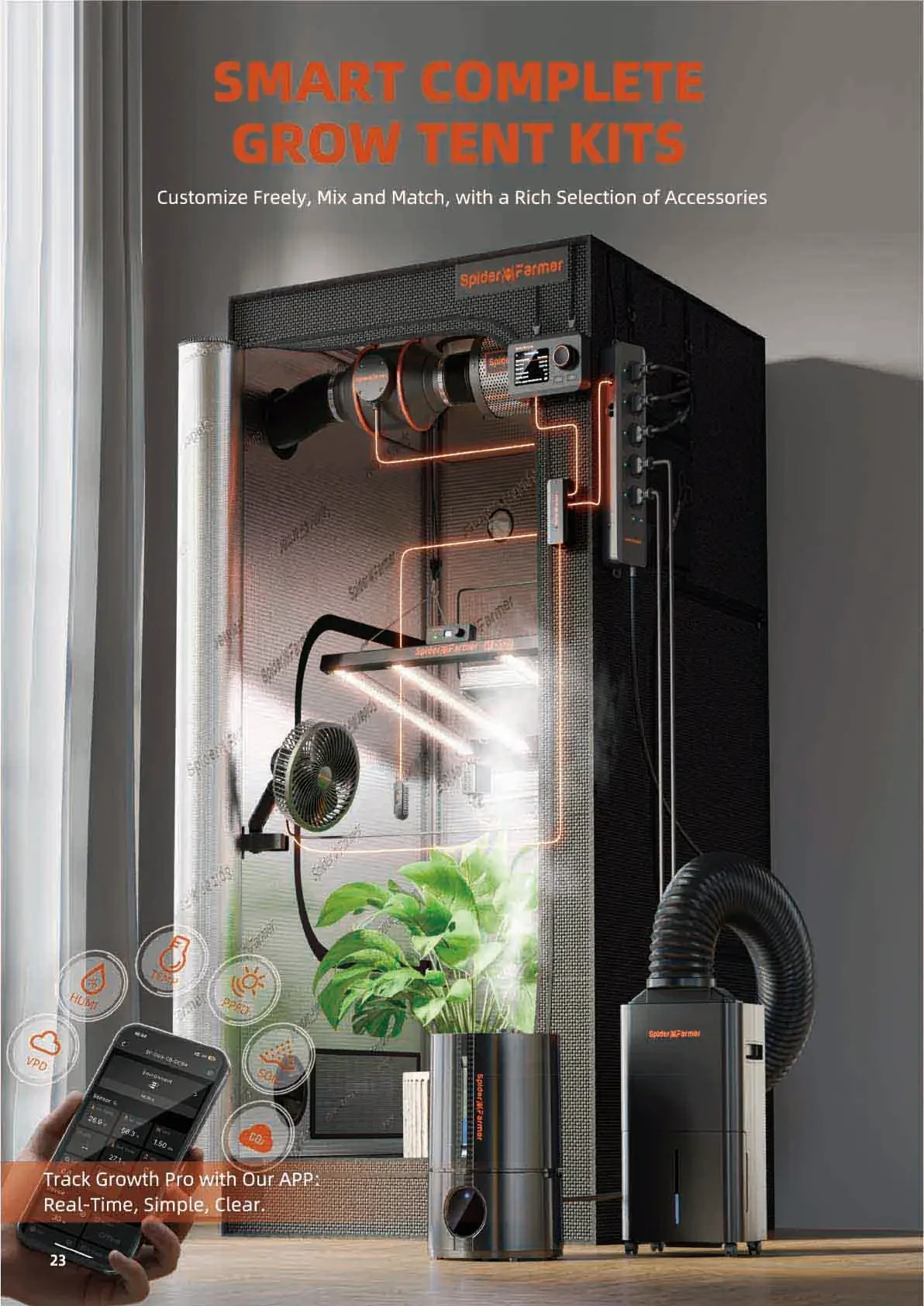Ventilation System Inline Fan, 2-in-1, 345CFM, 62W±5% - detail 26