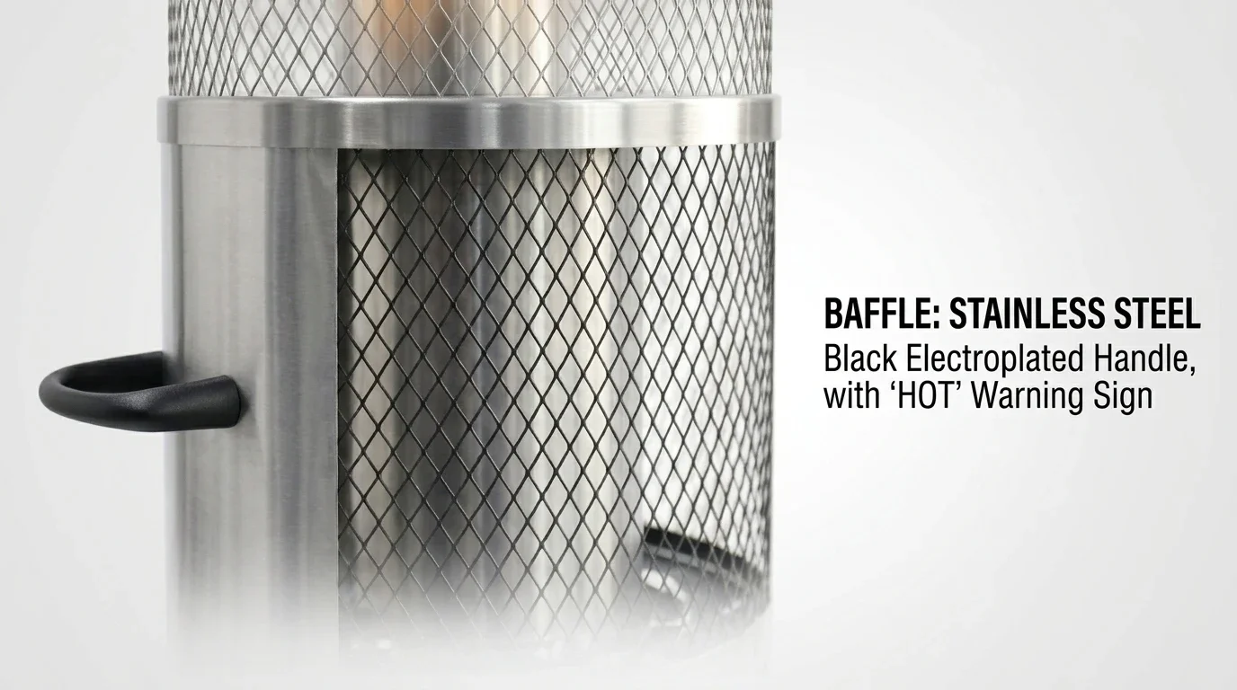 Lpg Patio Heater, 7.3KW, 24900BTU, Stainless Steel - detail 26