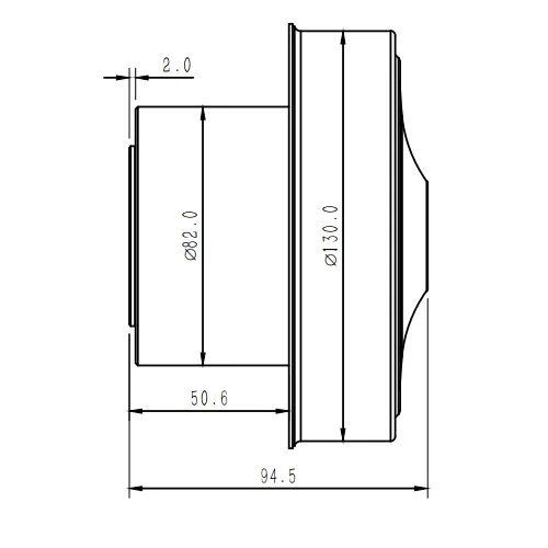 Ventilation Centrifugal Tube, 130*120mm, 140m3/h, Brushless - detail 12