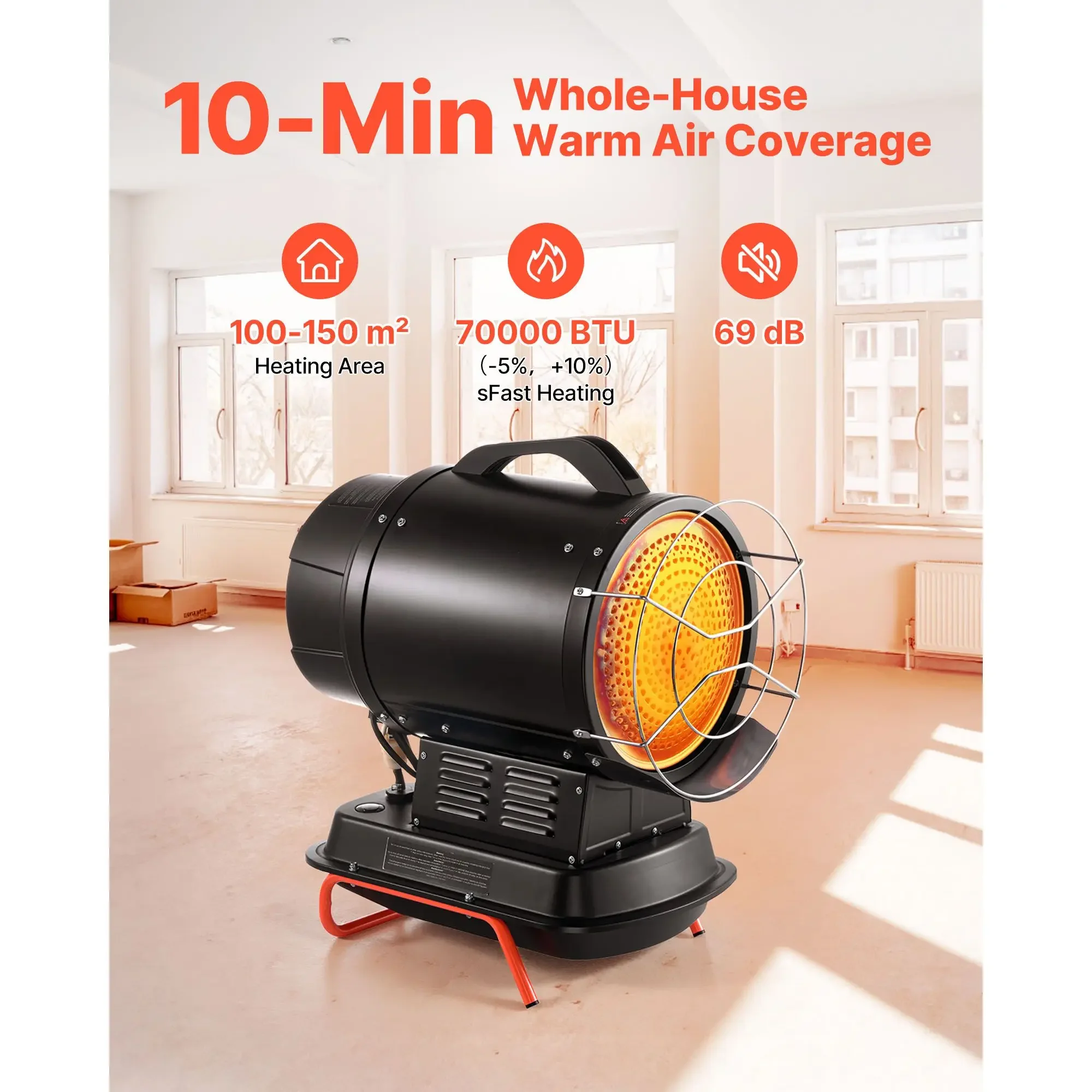 Portable Industrial Space Heater, 125000, BTU - detail 4