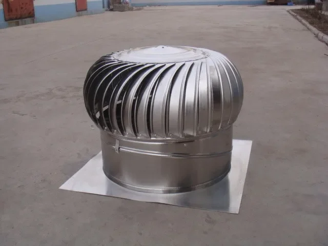 Wind Driven Roof Fannon, No power, Stainless Steel - detail 2