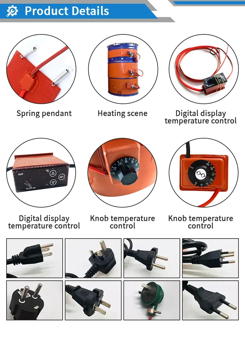 Rubber Band Heater, 110V/120V/220V, 1KW/2KW/3KW, 200L - detail 8