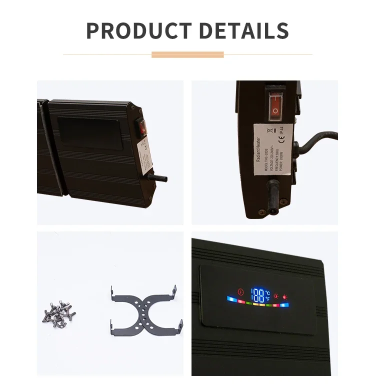 Infrared Electric Heater, Wall, LED - detail 12
