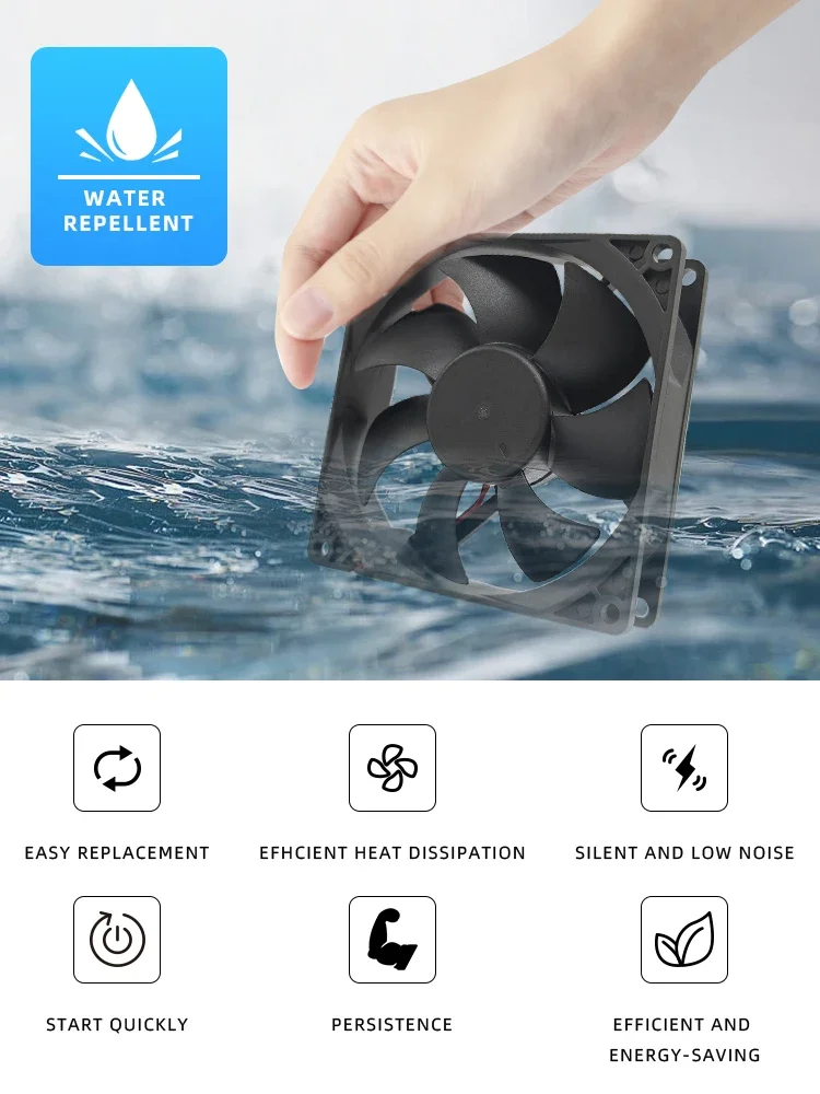 Axial Fan, 8025, 80mm, Waterproof - detail 16