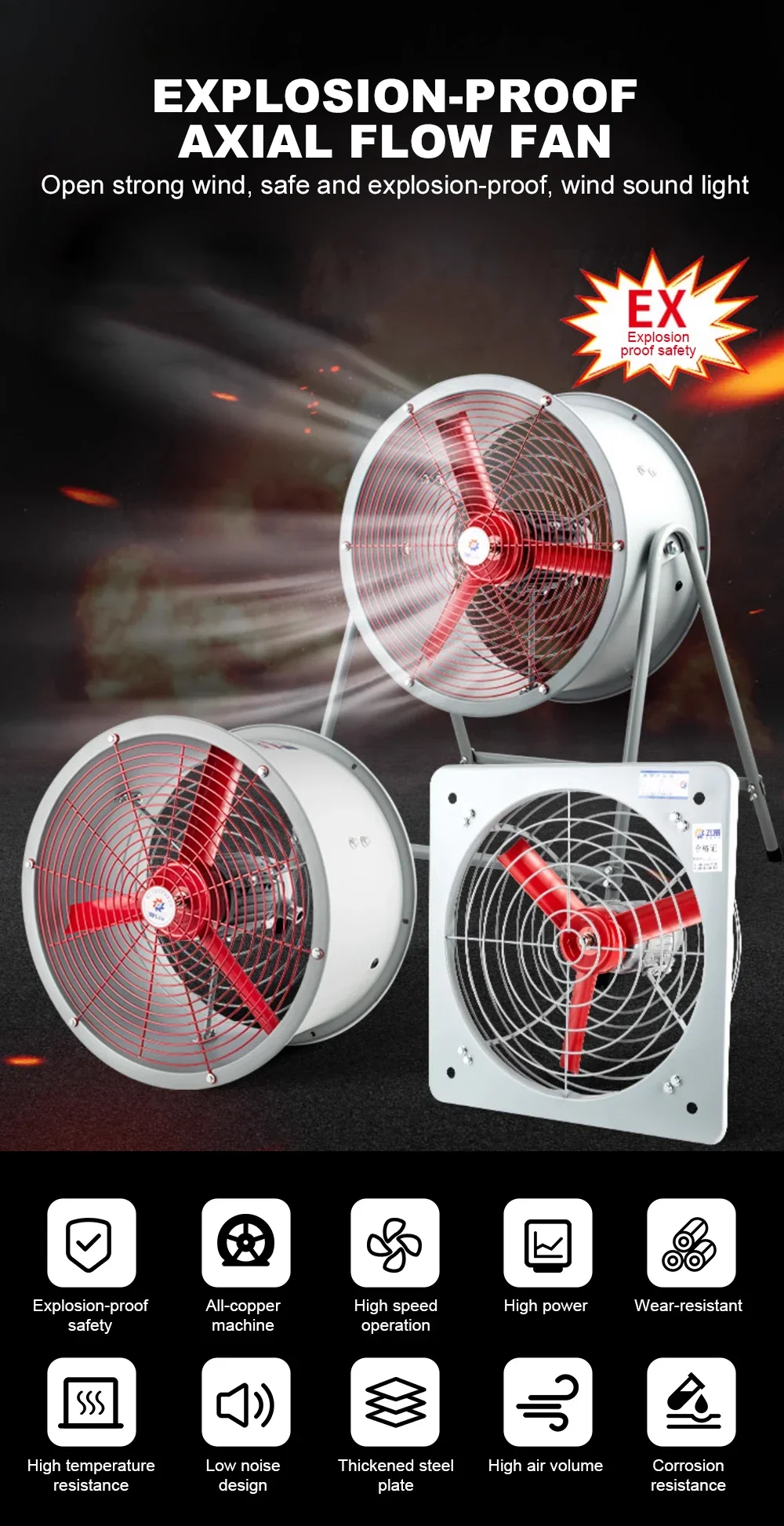 Oemodm Explosion-proof Axial Fan, BFAG, Stainless, Steel - detail 4