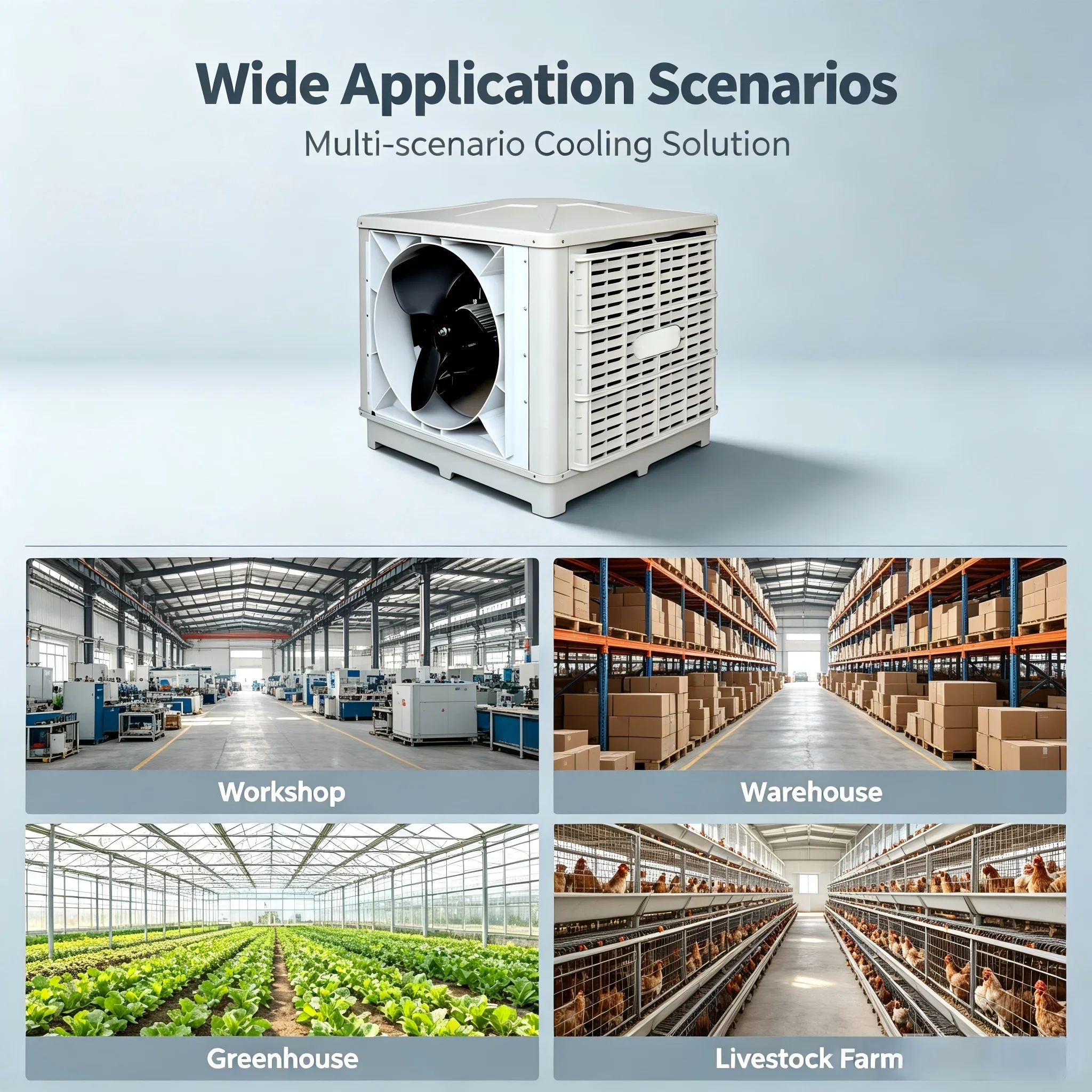 Evaporative Air Cooler, 18000CMH, KDT-X18, 220V/380V - detail 10