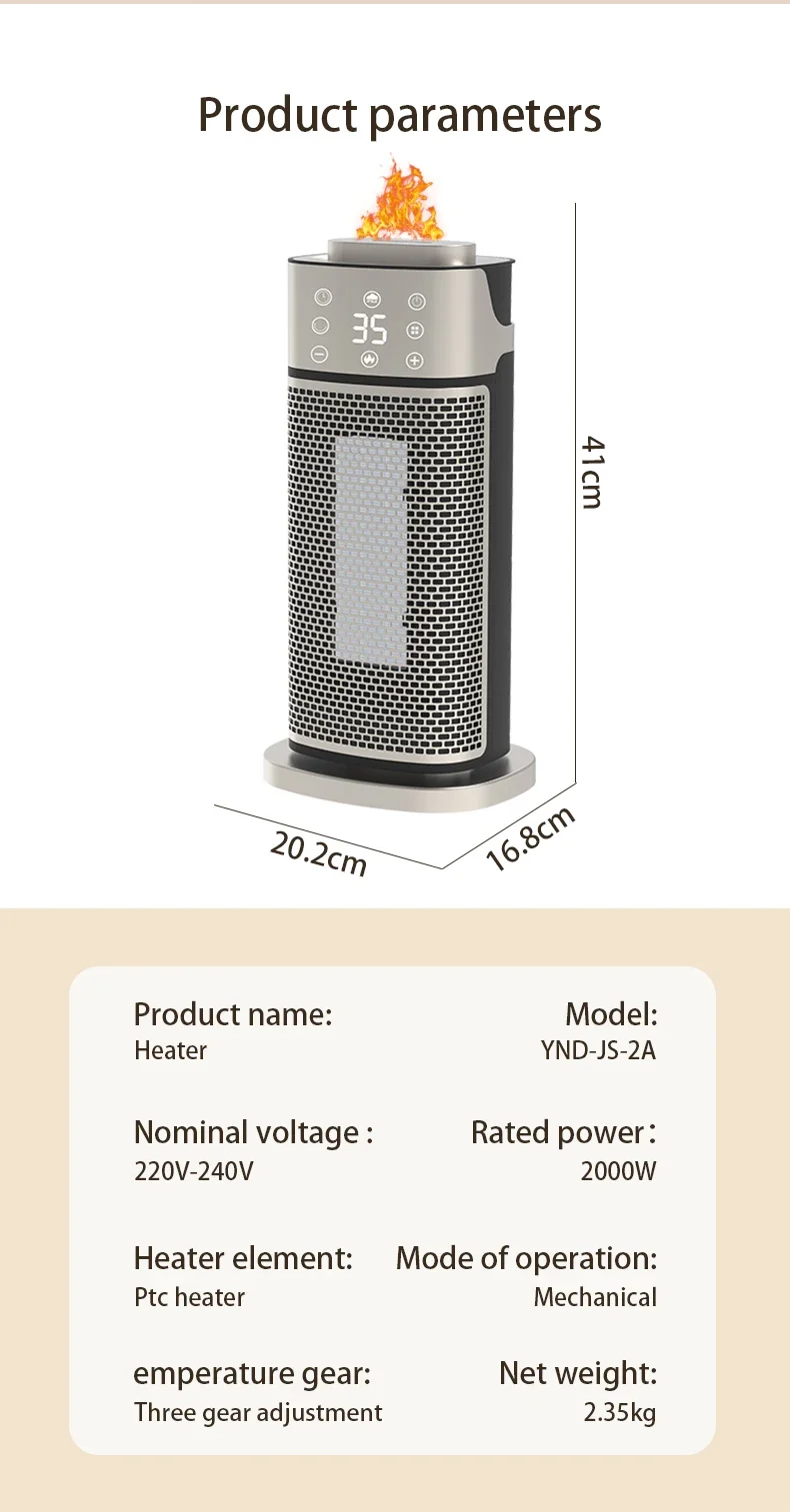 Heating Winter Heater, PTC, AC100-240V, Electric - detail 28