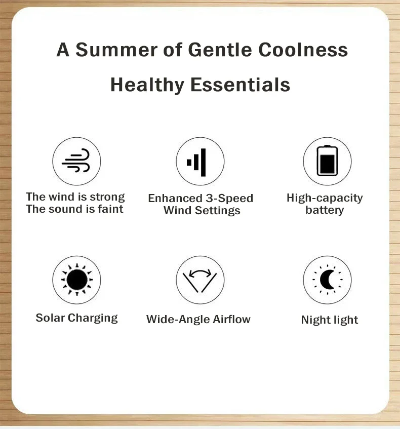 Oscillating Stand Fan, Solar, Solar Panel +DC, 25 W(0.03hp) - detail 12