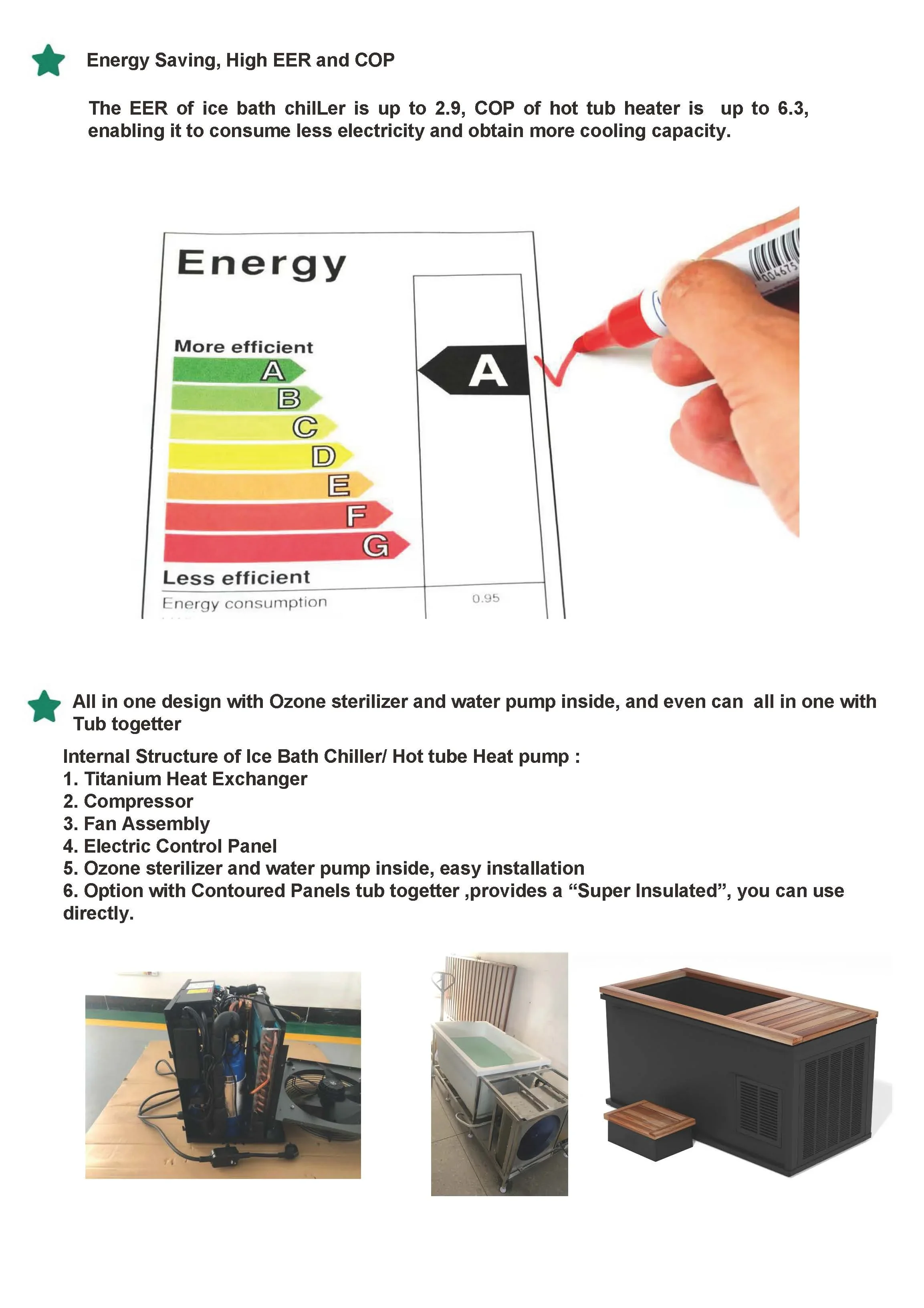 Plunge Barrel Ice Chiller, 1hp, 220 V, 3 kW(4.02hp) - detail 6