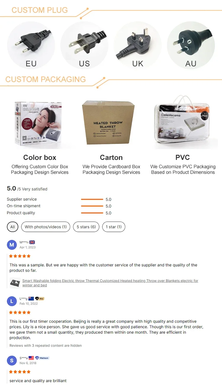 Voltage Electric Blanket, 220, AC220V, EU Plug - detail 24