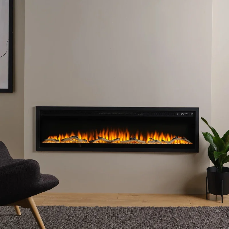Electric Fireplace, Wall, 2000W, Metal - detail 12