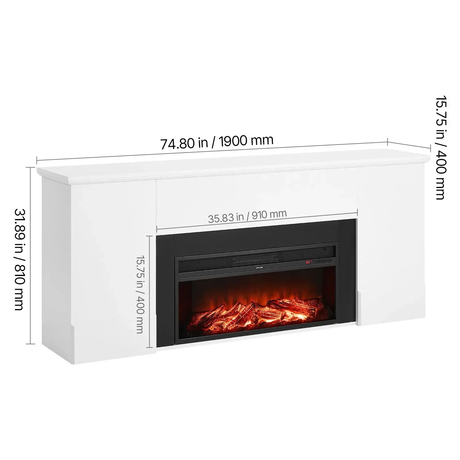 Electric Fireplace, 1500W, 5120BTU - detail 8