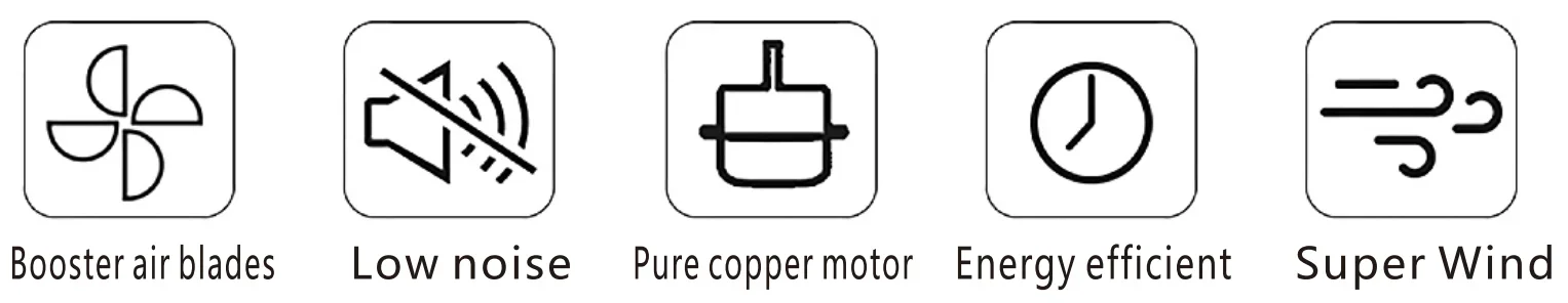 Upgraded High-quality Whole-house Fan, Plastic, 220v, 29 - detail 36