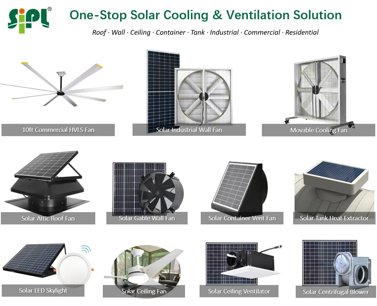 Solar Attic Vent Fan, 25W-60W, Brushless, Roof - detail 16