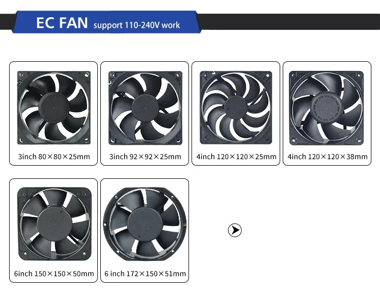 Axial Fan, GX22580, 225*225*80mm, AC220V, Copper - detail 12