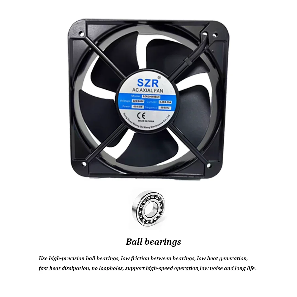 Ball Bearing, 110/220v, Axial, 200*200*60mm, Plastic - detail 16