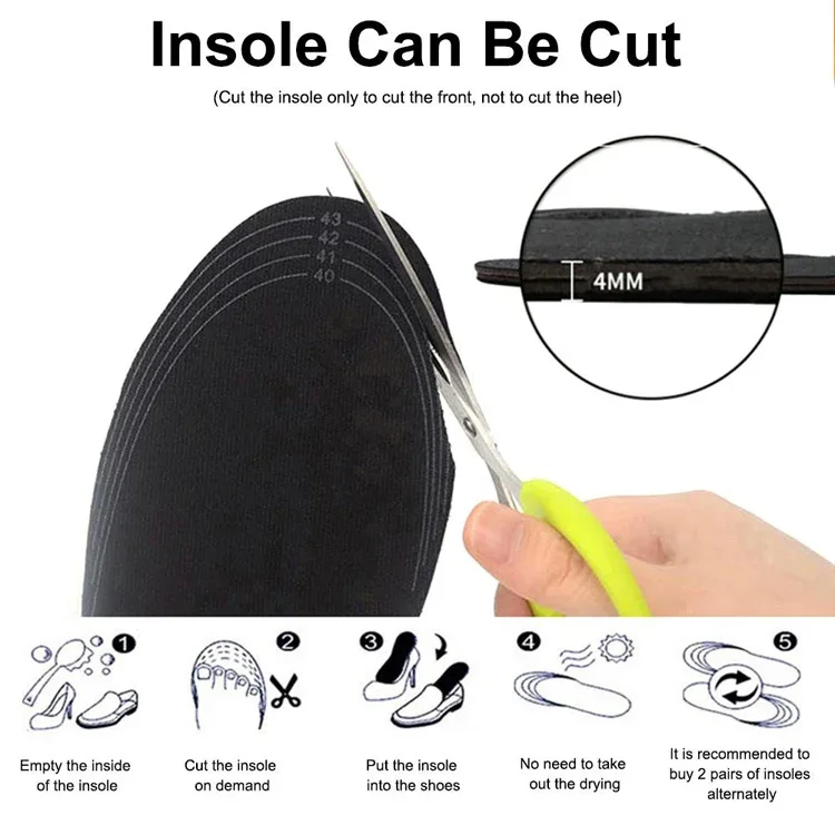 Unisex Winter Warmer, USB, EVA, Shoe Insoles - detail 10