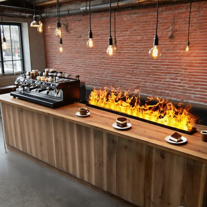 Electric Fireplace, 3D, Steel, Electric Fireplaces - detail 18