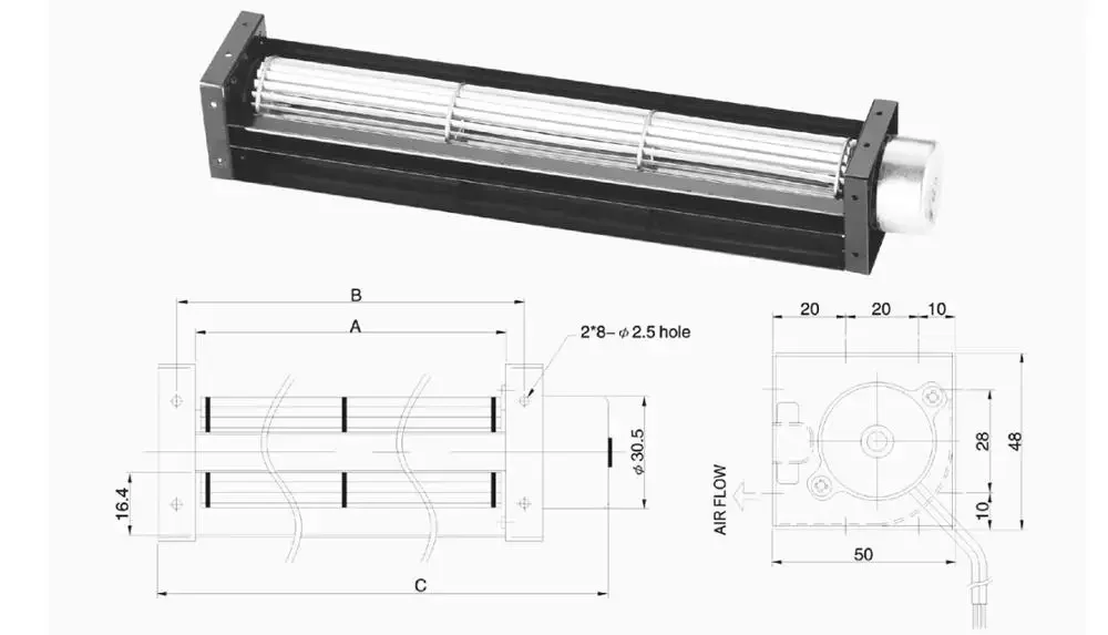 Air Curtain, 6000btu, 12v, 24v, Tangential - detail 10