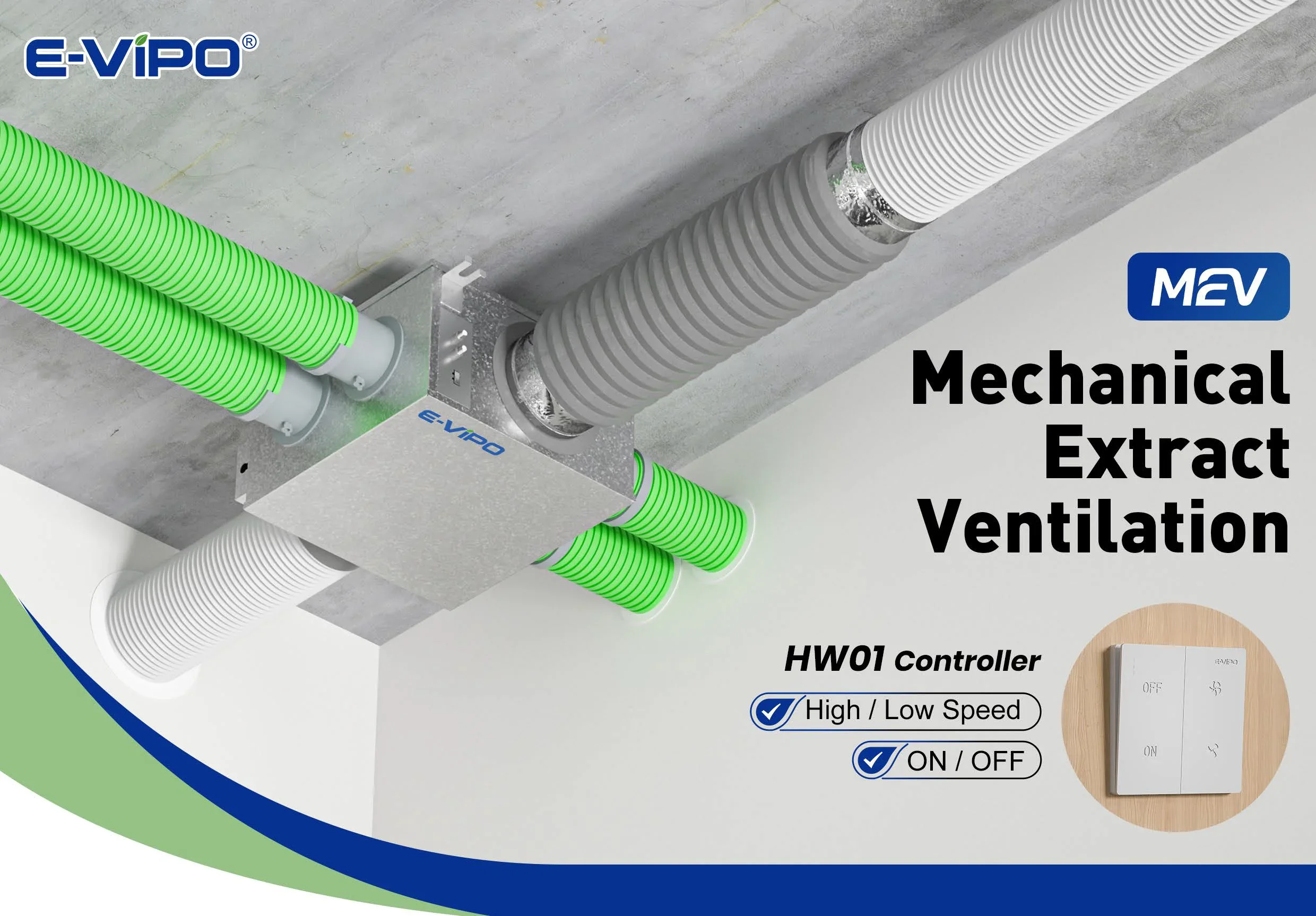 E-vipo Residential Fan, Inline, Centrifugal - detail 2