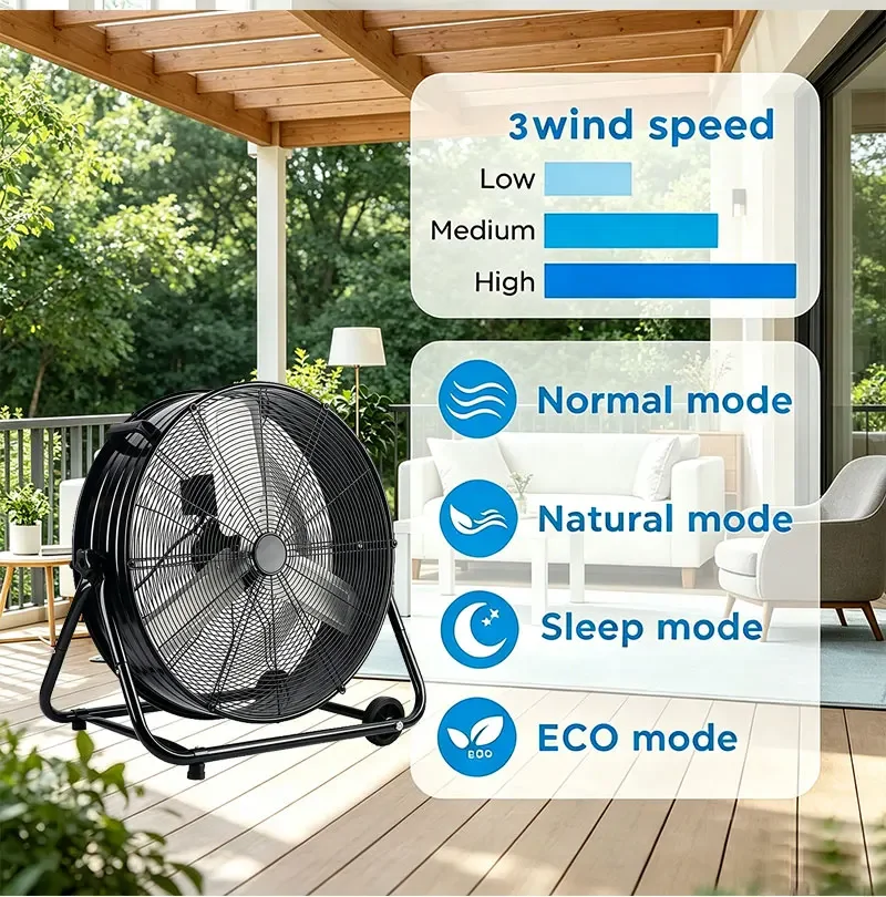 Pedestal Fan, 24inch, Portable - detail 8