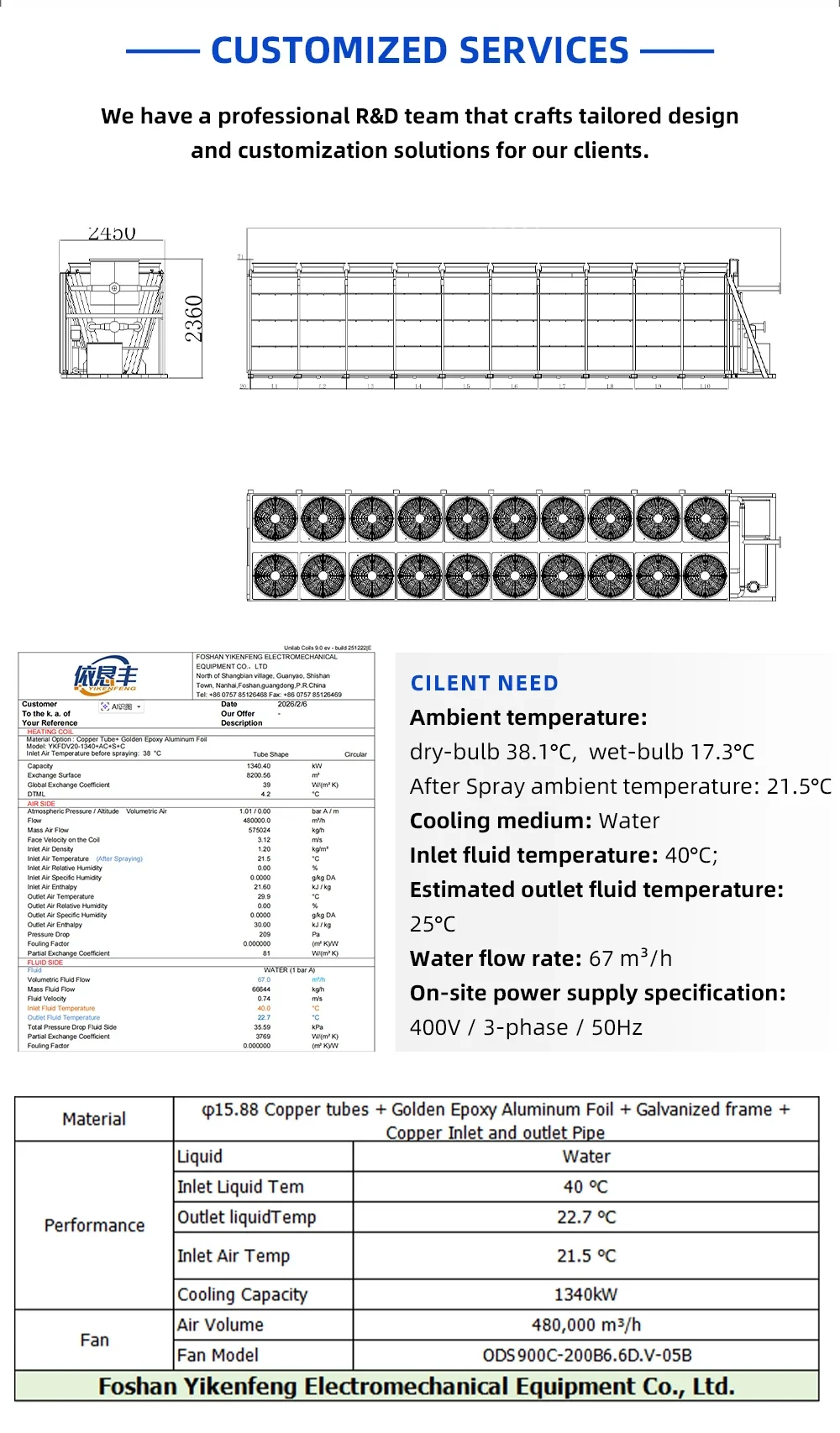 Dry Cooler, YKF, 50-1000kW - detail 10