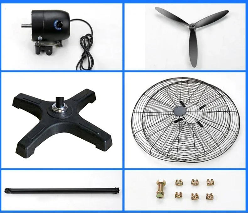 Wall Mount Oscillating Fan, Electric Power - detail 20