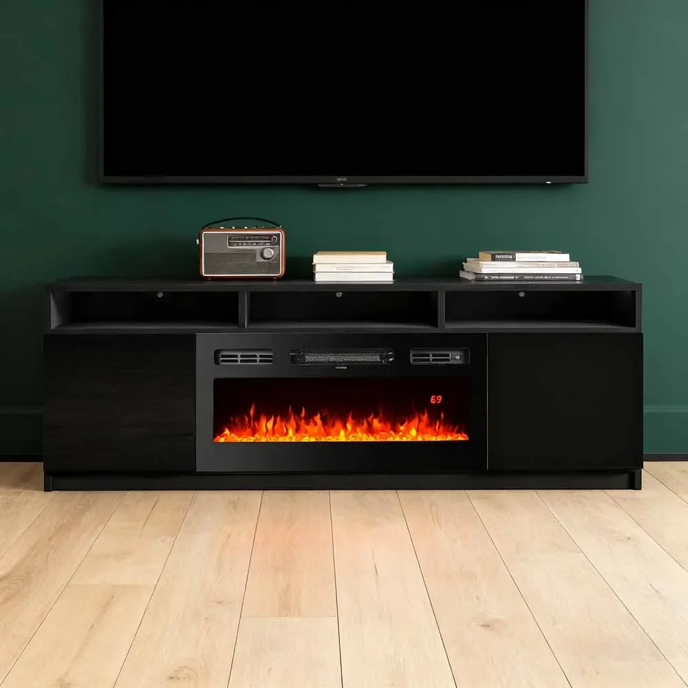 Electric Fireplace, 28''30''Retro, 750, Glass - detail 28