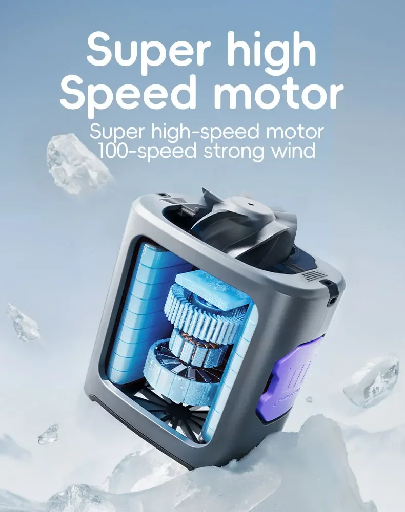 Bladeless Walk Fan, Brushless, USB, 8000mAh - detail 8