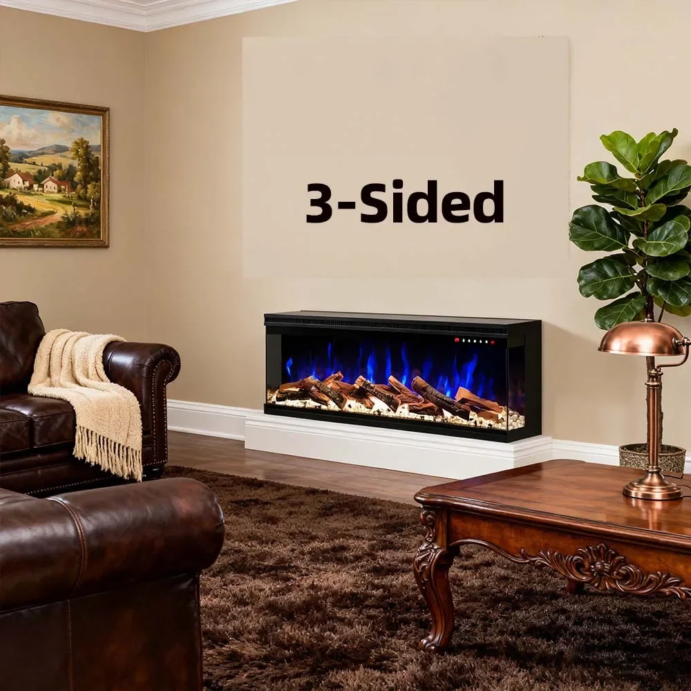 Electric Fireplace, 28''30''Retro, 750, Glass - detail 36