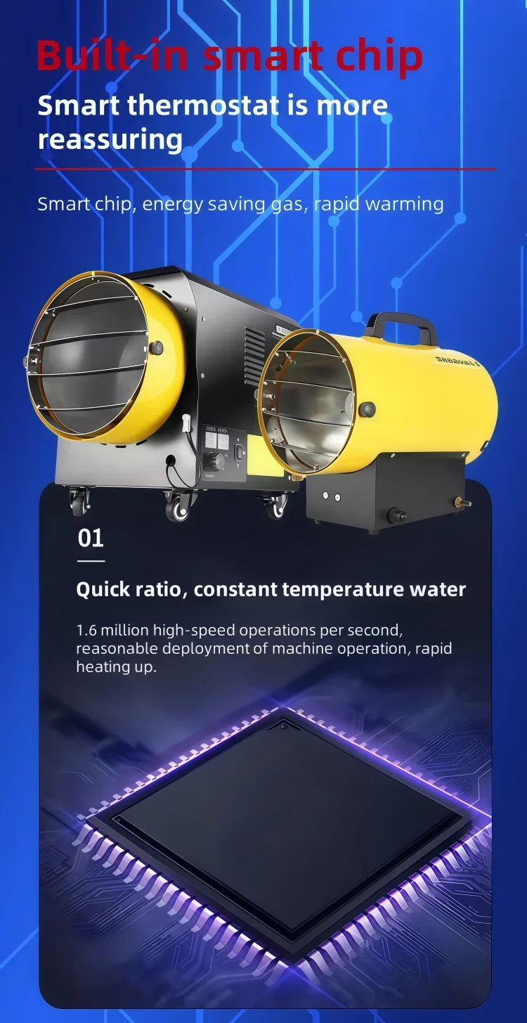 Forced-air Gas Heater, Portable, metal+ss - detail 8