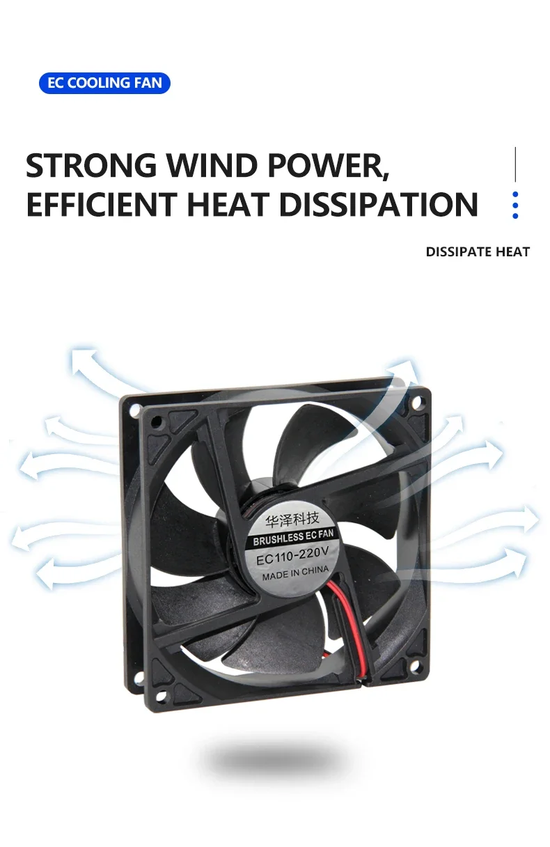 Cooling Fan, 9225, 220V, Axial, 92x92x25mm - detail 10
