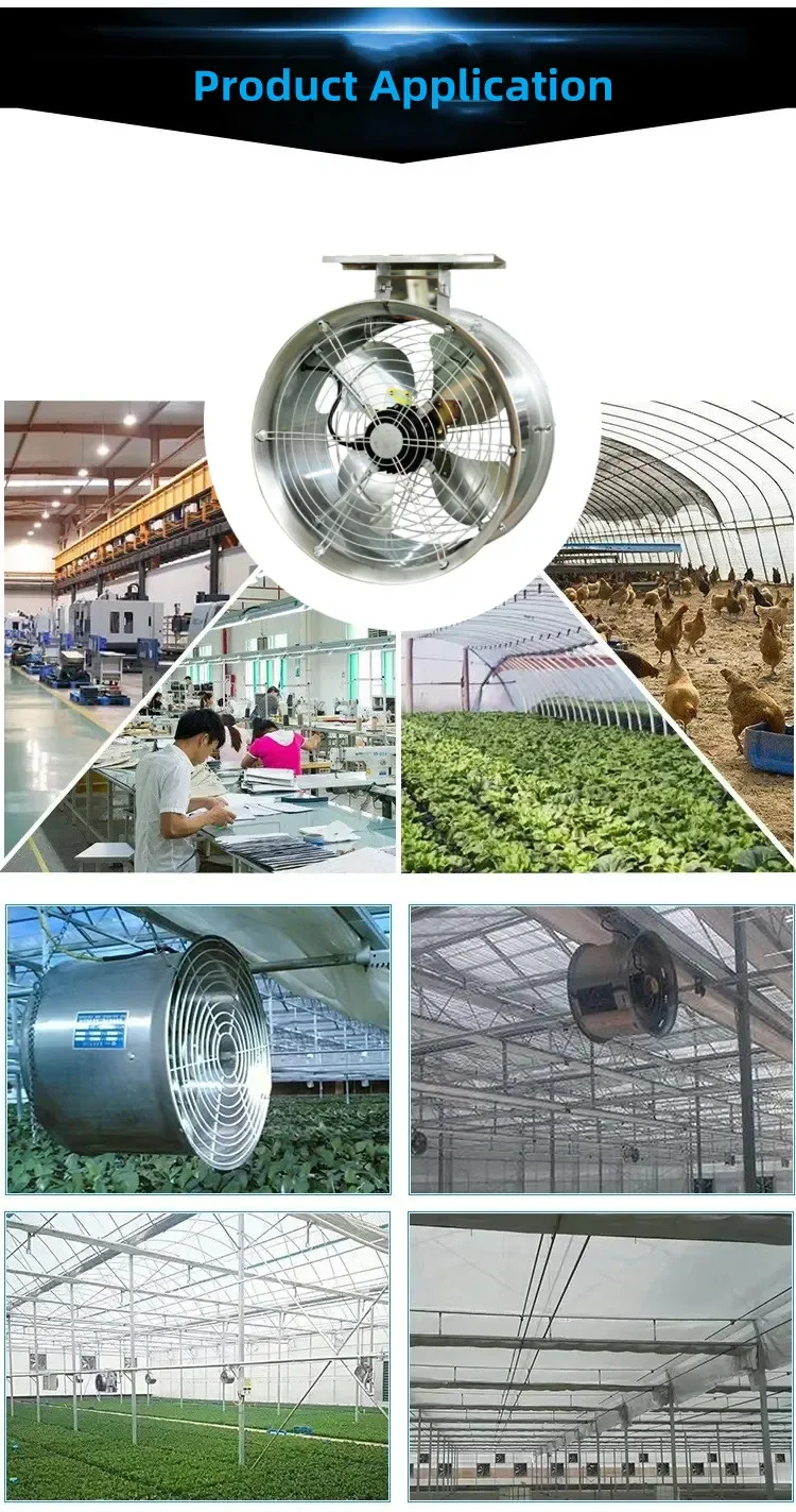 Greenhouse Air Circulation Fan, 400mm, 500mm, 16inch, 20inch - detail 16