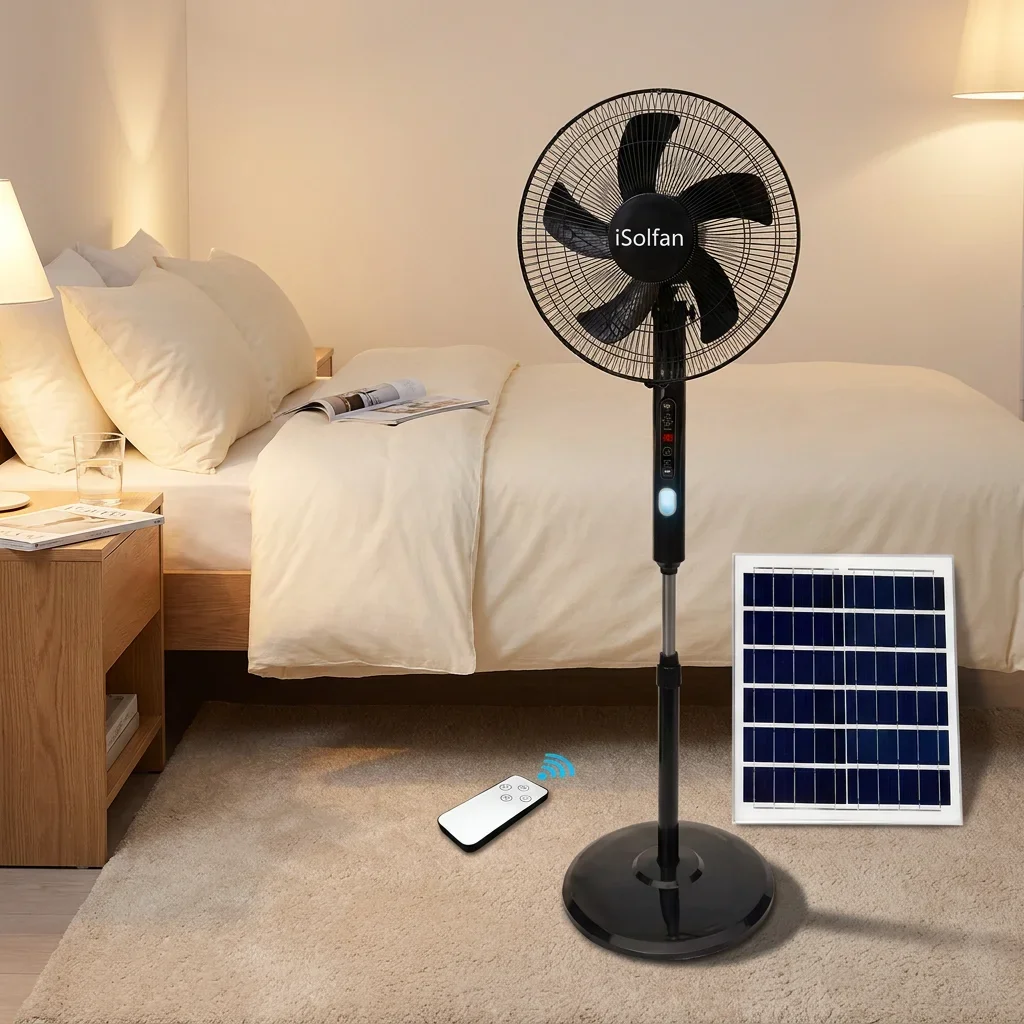 Oscillating Stand Fan, Solar, Solar Panel +DC, 25 W(0.03hp) - detail 28