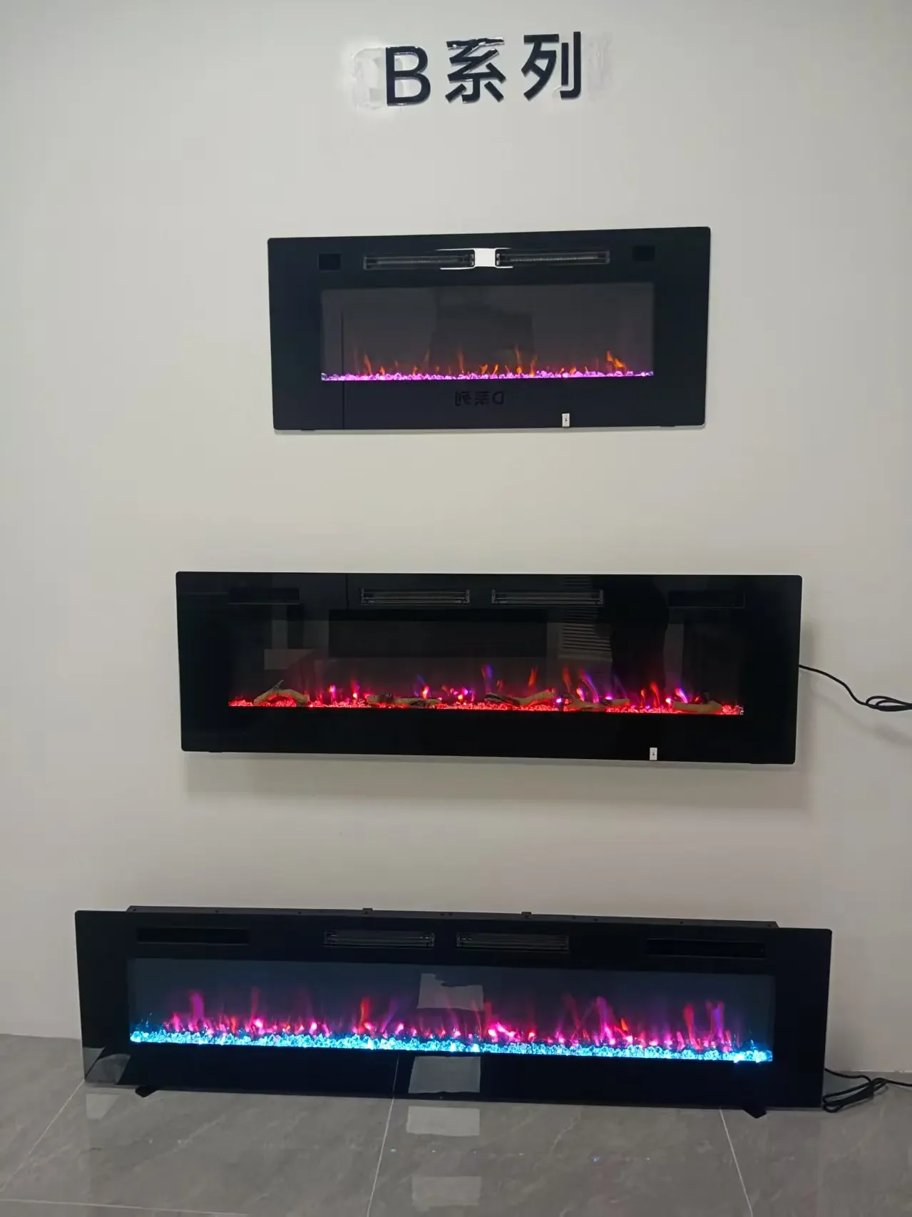 Electric Fireplace, 110V/220V/240V, LED, Wall, 36"-50" - detail 4