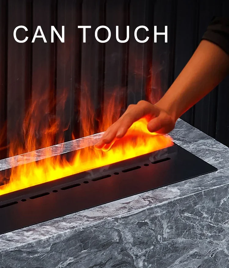 Rgb Led Electric Fireplace, 8-Color, Wall - detail 4
