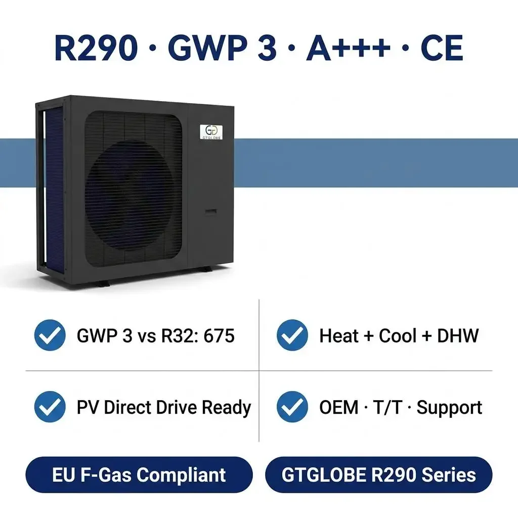 Air Heat Pump, R290, COP, GTGLOBE, JLB-6004 - detail 10