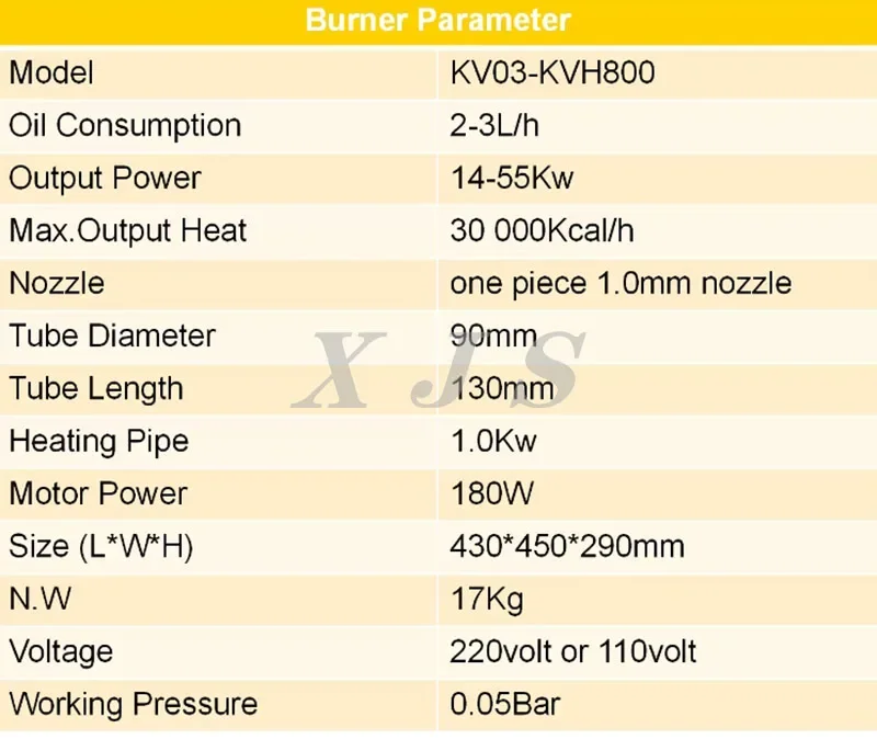 Kvh800 Waste Oil Heater, Stainless Steel, Oil Burner - detail 12