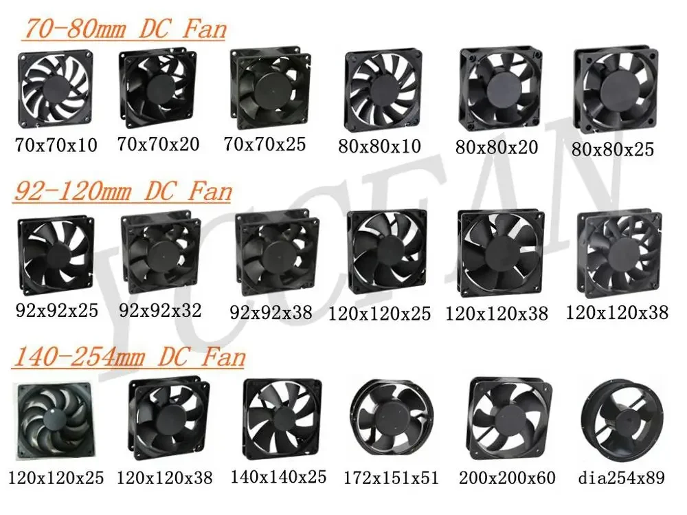 Fan, 110V, 220V, 120x120x38mm - detail 6