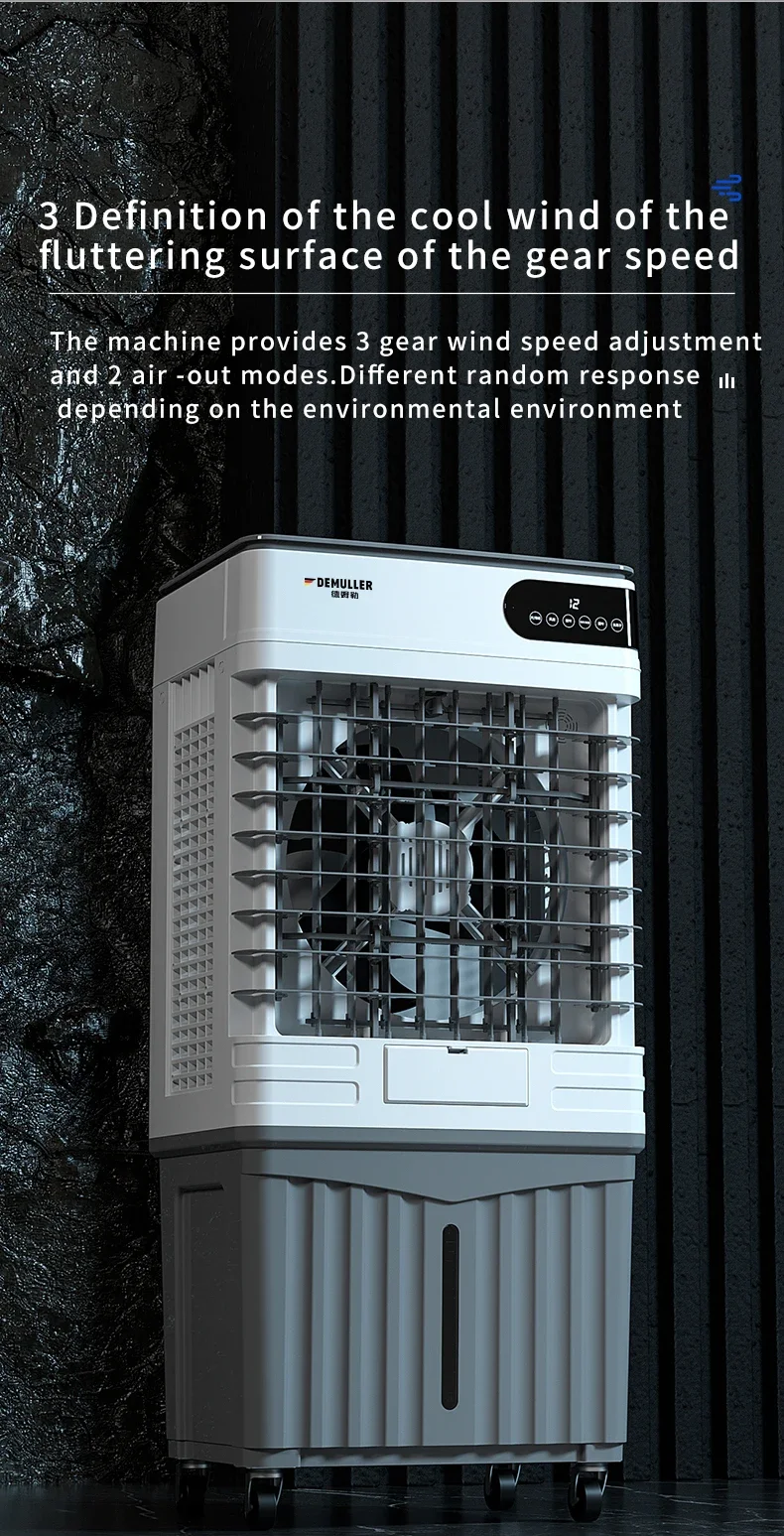 Remote Control Air Cooler, 30L, Plastic - detail 14