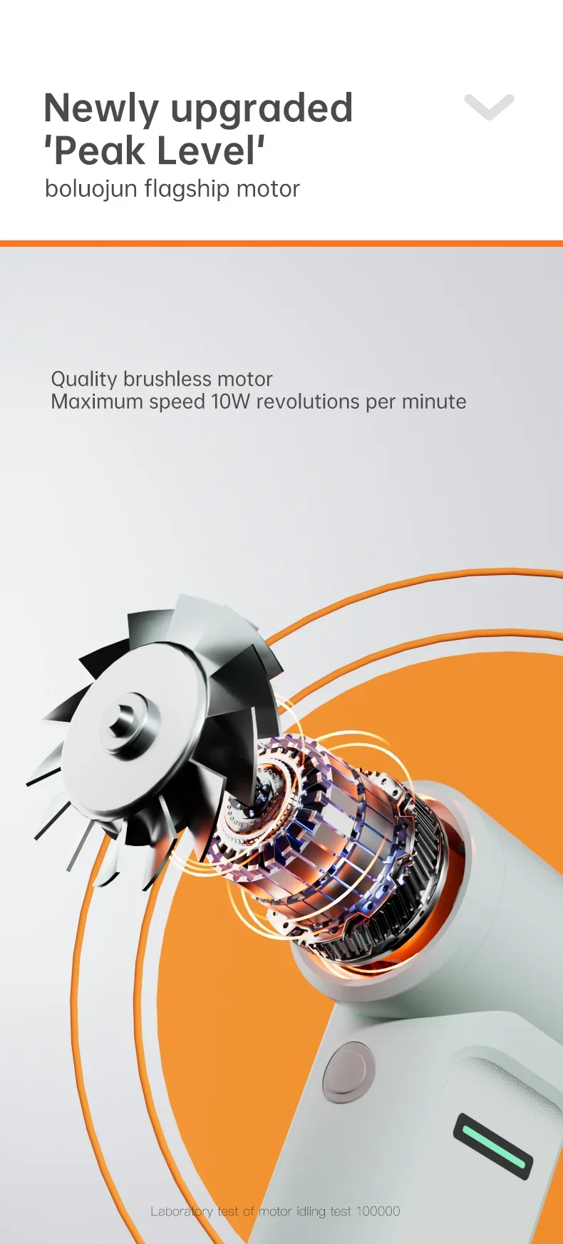 High-speed Brushless Motor, Portable, LED, 1300mAh - detail 28