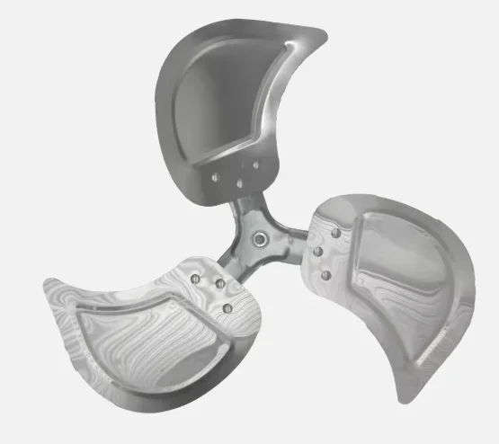 Production Triangular Aluminum Fan, Aluminum Alloy - detail 6