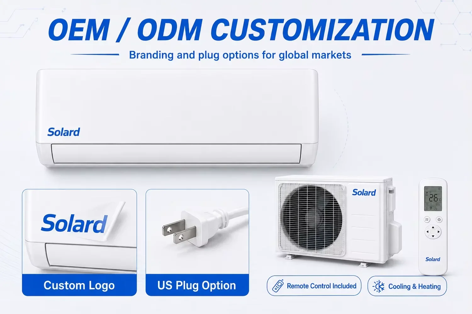 Solar Air Conditioner, 80-380V, 110-240V, 36000BTU, 3HP - detail 6