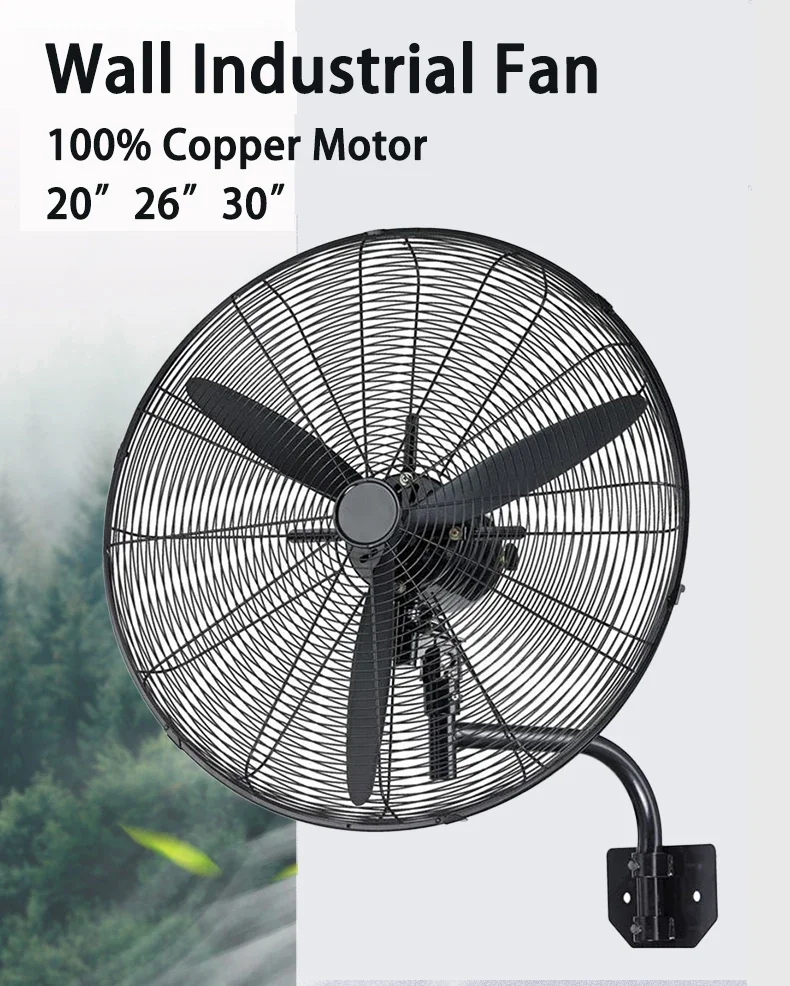 Wall Mount Oscillating Fan, Electric Power - detail 26
