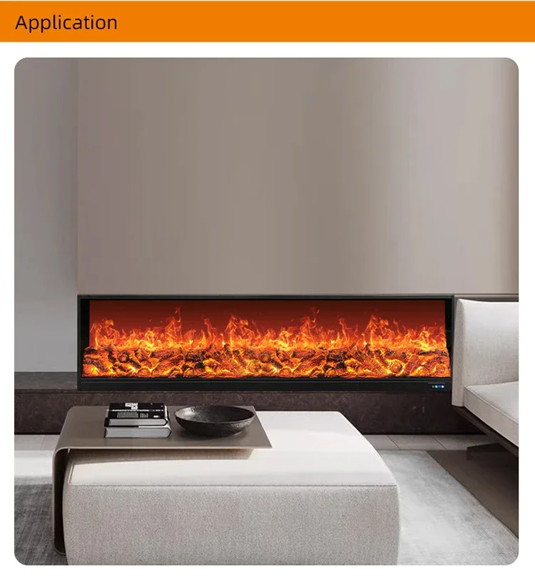 Electric Fireplace, Wall, 750 - detail 32