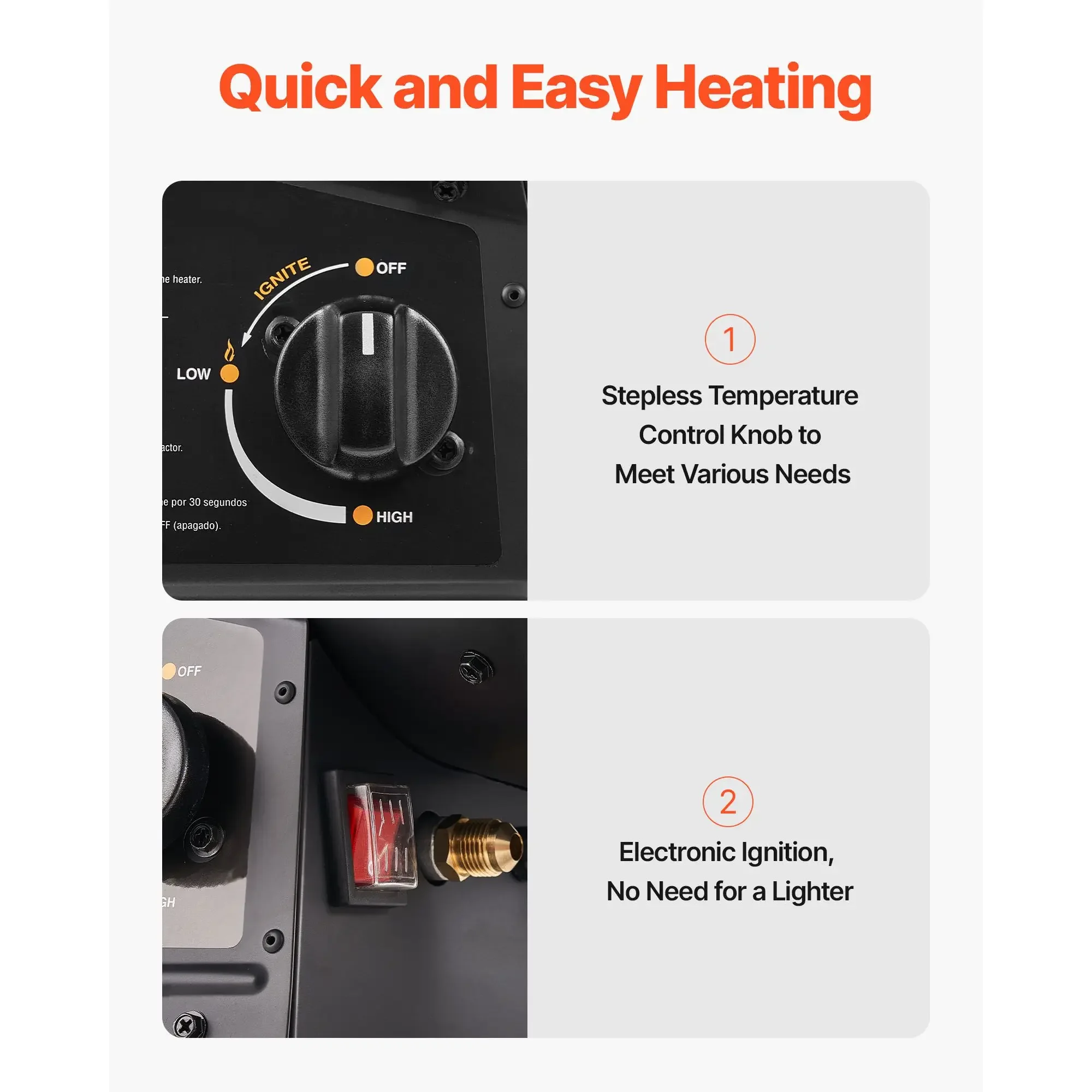 Air Portable Propane Heater, 125000BTU, D0100X328N8 - detail 12