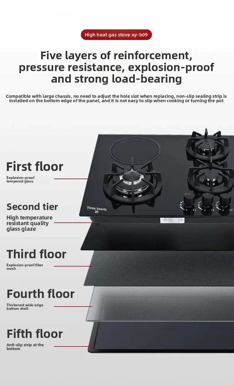 Built-in Four-burner Gas Stove - detail 4